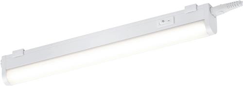 LED Keukenkast Verlichting - Trion Noram - 4W - Warm Wit 3000K - Rechthoek - Mat Wit - Kunststof