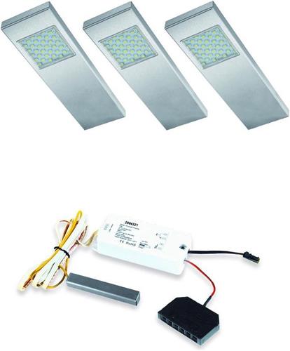 Thebo Dotty LED keukenspot (3 spots) incl. dimmer/schakelaar