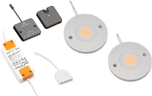 LED kastverlichting Kaya complete set van 2 spots