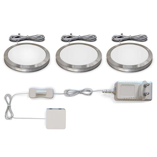 B.K.Licht - Keukenverlichting - 3.000 K - 170 Lm - Ø5.9cm - set van 3