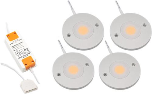 LED kastverlichting Kaya complete set van 4 spots