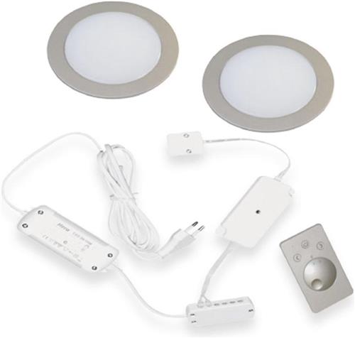 HERA FR-55 LED keukenspot RVS dynamic (set van 2)
