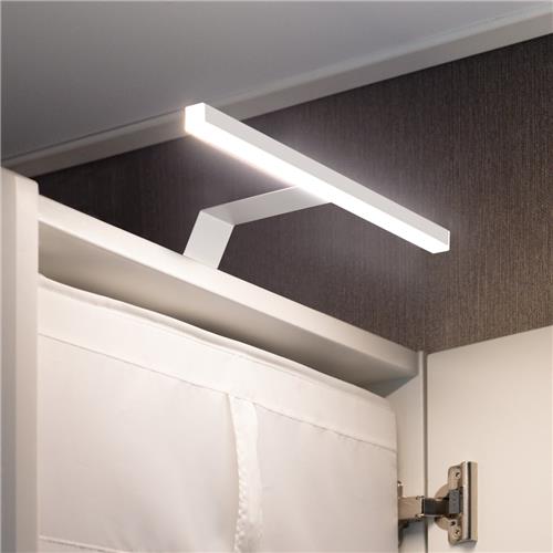 Eleganca luxe opbouwverlichting voor kasten en spiegels 3 stuks - B30 x H3.5 cm - Meubelverlichting - Kastverlichting - Spiegelverlichting - Schilderijverlichting - Warm wit licht 2700K - 5W - IP44