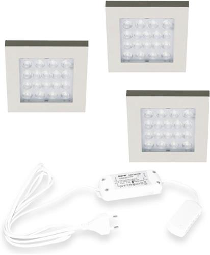 Hera EQ LED keukenspot (3 spots) incl. driver