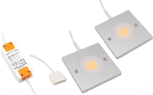 LED kastverlichting Alina complete set van 2 spots
