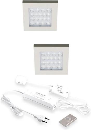 Hera EQ LED keukenspots (2 spots) incl. driver/dimmer