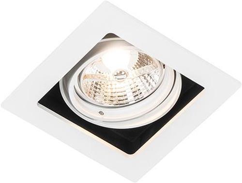 QAZQA artemis - Moderne Inbouwspot - 1 lichts - L 120 mm - Wit - Woonkamer | Slaapkamer | Keuken
