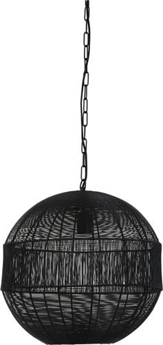 Light & Living Pilka Hanglamp - Zwart - Ø45x47 cm