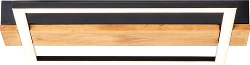 Brilliant Loneos - Plafonnière - Bruin;Zwart