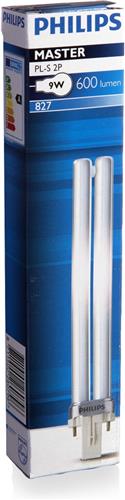 Philips MASTER PL-S 2P 9W 827 G23 - 2700K - 600lm - Warm Wit Licht