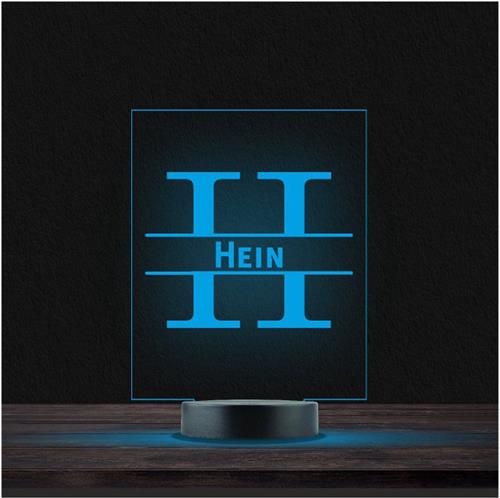 Led Lamp Met Naam - RGB 7 Kleuren - Hein