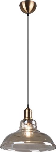 LED Hanglamp - Trion Aldin - E27 Fitting - Rond - Oud Brons - Aluminium