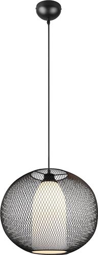 LED Hanglamp - Torna Filtran - E27 Fitting - 1-lichts - Rond - Mat Zwart - Aluminium