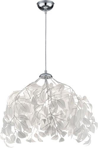 LED Hanglamp - Trion Lovy - E27 Fitting - 1-lichts - Rond - Glans Chroom - Aluminium