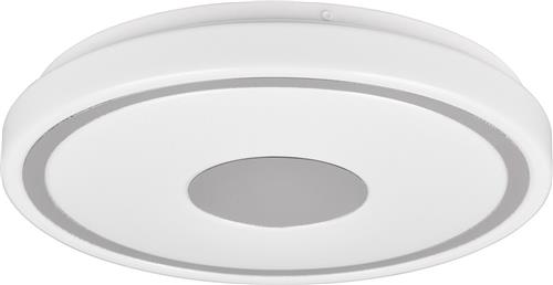LED Plafondlamp - Plafondverlichting - Trion Duna - 16W - Natuurlijk Wit 4000K - Rond - Chroom - Kunststof