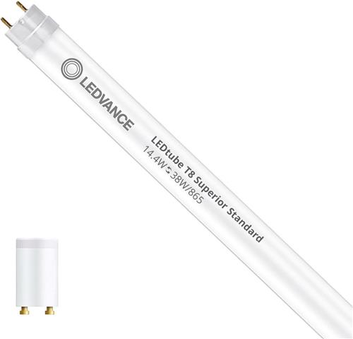 Ledvance LED Buis T8 Superior (EM/Mains) Standard Output 11.4W 2000lm - 865 Daglicht | 105cm - Vervangt 38W
