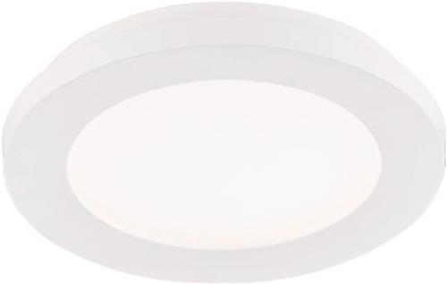 LED Plafondlamp - Badkamerlamp - Trion Camy - Opbouw Rond 9W - Spatwaterdicht IP44 - Dimbaar - Warm Wit 3000K - Mat Wit