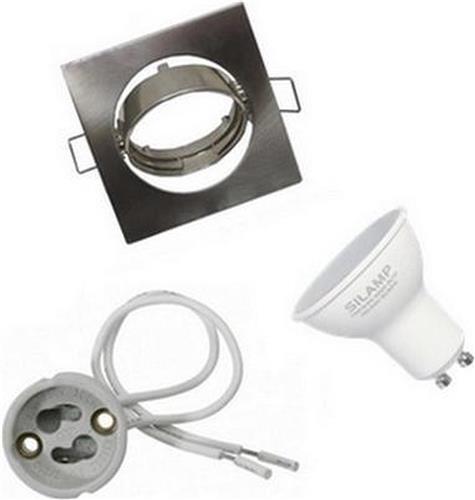 LED inbouwspot G U10 kit met 6W LED lamp - Koel wit licht - Overig - Unité - Wit Froid 6000K - 8000K - SILUMEN
