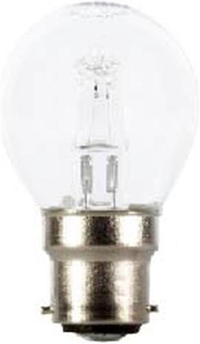Schiefer Ba22d Halogeen Kogellamp | 28W 375lm 2800K 230V/240V | Dimbaar