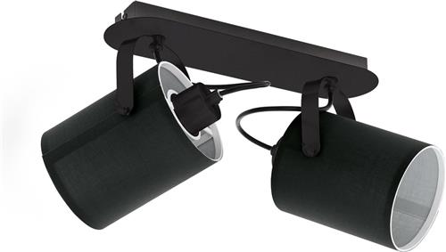 EGLO Villabate Spot - 2 lichts - E27 - Zwart