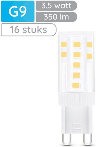 Modee LED Lamp G9 - 3.5W 2700K 350 LM 230V - LED Lamp insteek - Warm Wit - 16 stuks