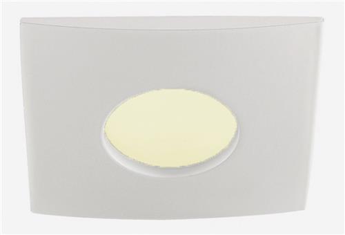 IP44 Inbouwspot Livia met Philips HUE White - inbouwspot - Wit - vierkant - voor badkamer / overkapping / buiten - IP44 - GU10 - Buitendiameter: 85MM - boorgat: 70-76MM - min. Inbouwdiepte: 90MM