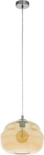 EGLO Dogato Hanglamp - 1 lichts - Ø33cm. - E27 - Amber glas