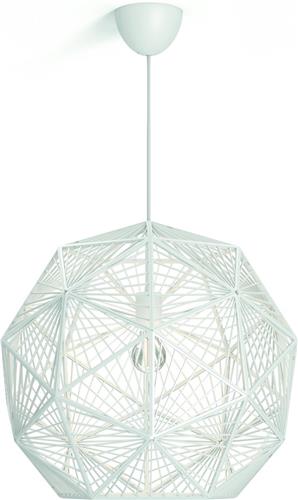 Philips Mohair - Hanglamp - 1 Lichtpunt - wit