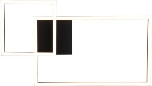 LED Plafondlamp - Plafondverlichting - Trion Pado - 25W - Warm Wit 3000K - Dimbaar - Rechthoek - Mat Goud - Aluminium