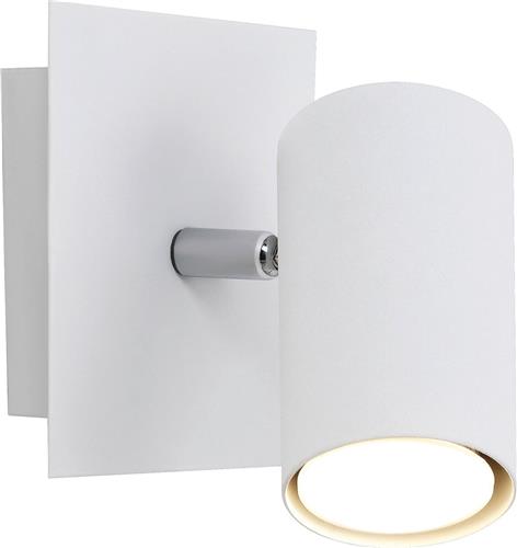 LED Wandspot - Trion Mary - GU10 Fitting - Vierkant - Mat Wit - Aluminium