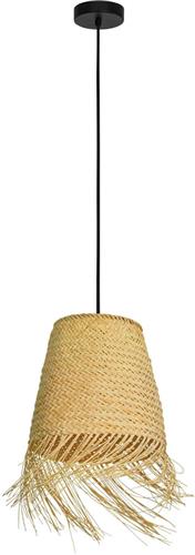 EGLO Aycliffe Hanglamp - E27 - Ø 30 cm - Zwart/Hout