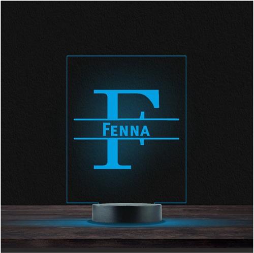 Led Lamp Met Naam - RGB 7 Kleuren - Fenna