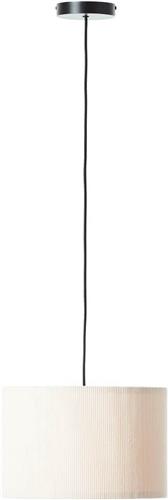 Brilliant Tony - Hanglamp - E27 max 1x25W - Ribstof - Beige