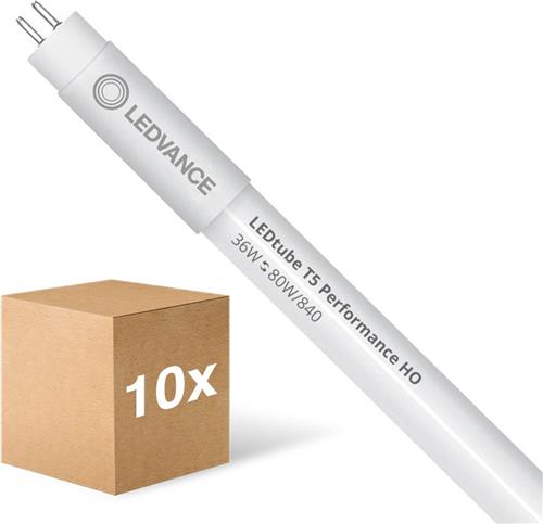 Voordeelpak 10x Ledvance LED Buis T5 Performance (HF) Ultra Output 36W 5600lm - 840 Koel Wit | 145cm - Vervangt 80W