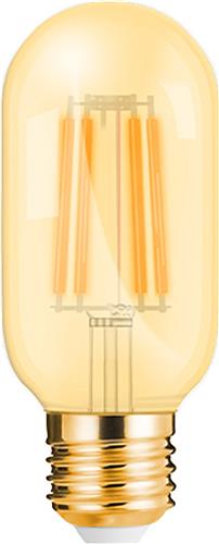 LED Lamp E27 Buis Filament - Brinton - Amber 4W 360lm - 822 Zeer Warm Wit 2200K - T45 | Vervangt 32W