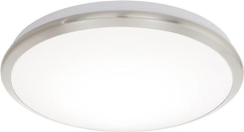 EGLO Manilva - Wand/Plafondlamp - LED - Ø385mm. - Nikkel-Mat - Wit