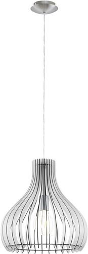 EGLO Tindori - Hanglamp - 1 Lichts - Nikkel-Mat - Wit