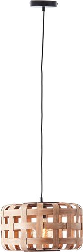Brilliant Woodline - Hanglamp - E27 max 1x60W - Natuur/Zwart