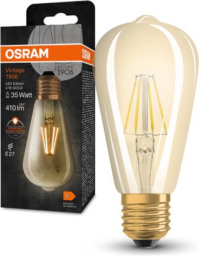 OSRAM Vintage 1906® Klassieke Edison LED lamp, 4W, 410lm