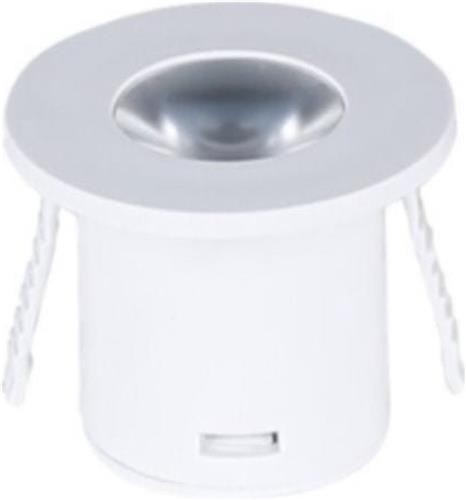 Gebaut -in Mini Spot LED 1W 90 ° rund weiß - Warm wit licht - Overig - Wit - Wit Chaud 2300K - 3500K - Wit - SILUMEN