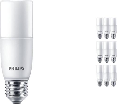 Voordeelpak 10x Philips Corepro LED E27 Tubular Stick Mat 9.5W 1050lm - 840 Koel Wit | Vervangt 75W.