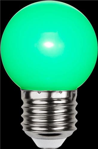 Prikkabel - Kogellamp - E27 - 1W - Groen