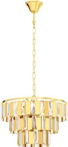 EGLO Erseka Hanglamp - E14 - Staal;Glas - Goud