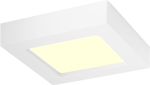 LED Downlight Slim Pro - Igia Strilo - Opbouw Vierkant 6W - Warm Wit 3000K - Mat Wit - Kunststof