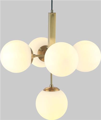 Moderne hanglamp Kenji, 5-lichts