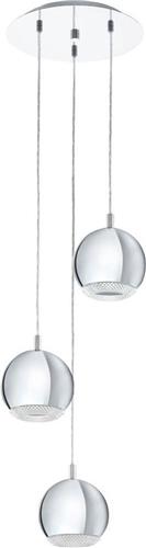 EGLO Conessa - Hanglamp - 3 Lichts - Chroom - Helder