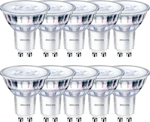 Philips LEDSpot GU10 3W 3000K 230lm 230V - Warm Wit - Dimbaar - Per doos á 10 stuks
