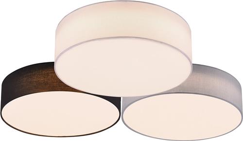 LED Plafondlamp - Plafondverlichting - Trion Lanago - 38W - Warm Wit 3000K - Dimbaar - Rond - Meerkleurig - Aluminium