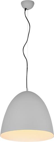 LED Hanglamp - Hangverlichting - Torna Lopez XL - E27 Fitting - 1-lichts - Rond - Mat Grijs - Aluminium