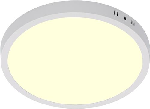 LED Paneel - Ø30 Warm Wit 3000K - 28W Opbouw Rond - Mat Wit - Flikkervrij